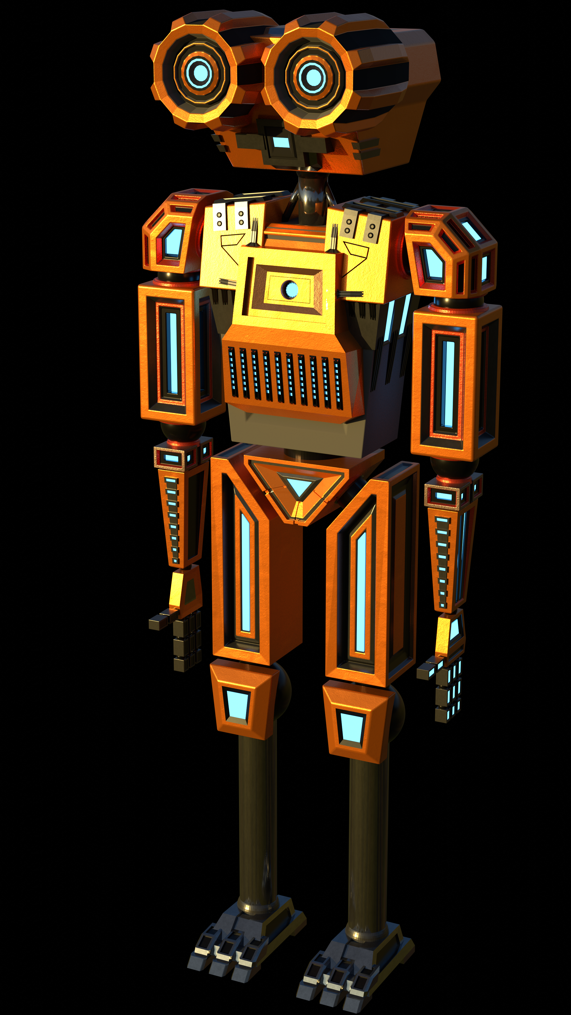 Humanoid rigged robot preview image 1